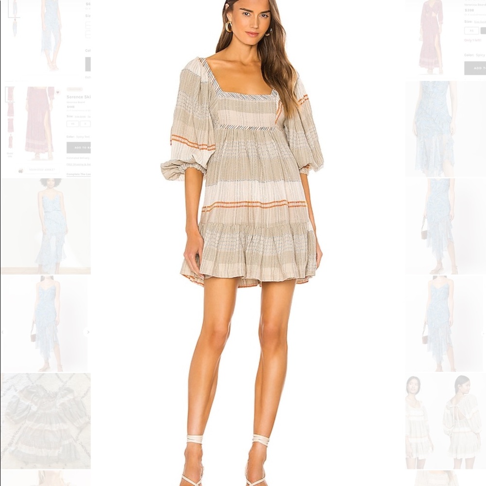 NWT free people cozy stripe dress size small ulla johnson christy dawn